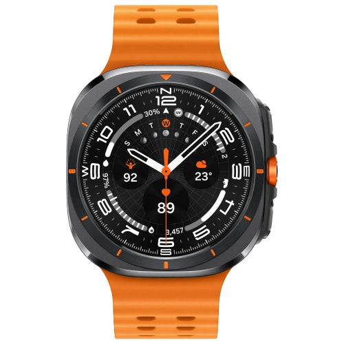 SmartWatch Watch Ultra (GPS + LTE) 47mm Smartwatch with Heart Rate Monitor - Titanium Grey/Orange