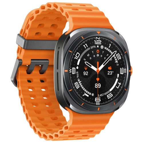 SmartWatch Watch Ultra (GPS + LTE) 47mm Smartwatch with Heart Rate Monitor - Titanium Grey/Orange