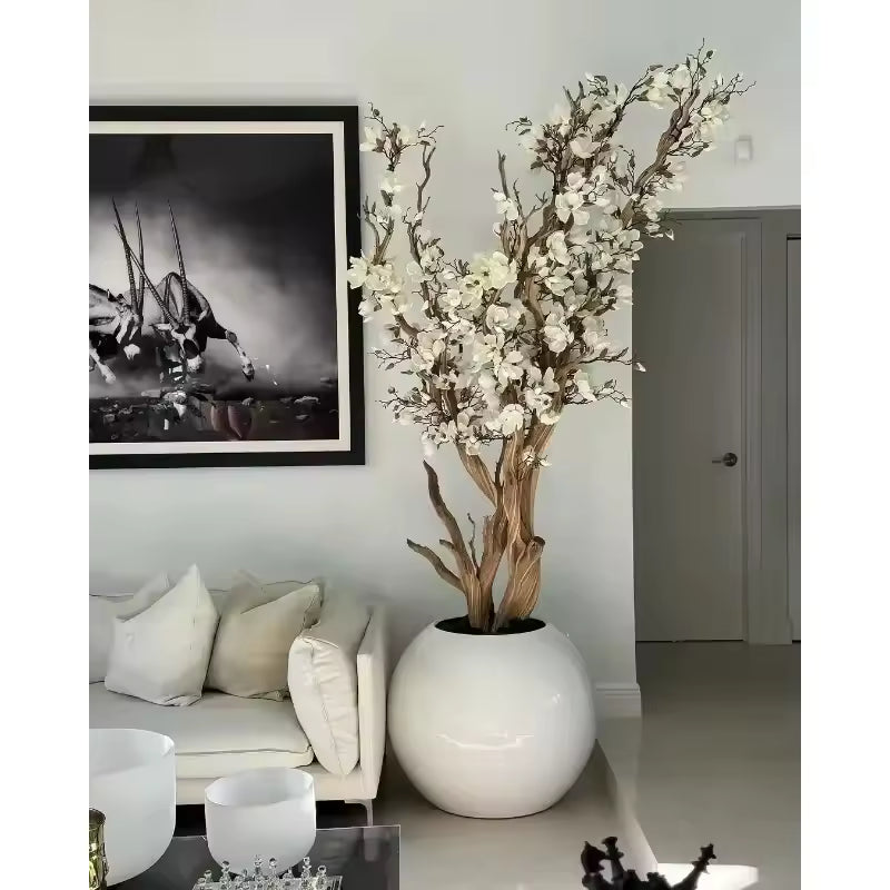 Arbre Décoratif avec Fleurs de Cerisier Artificielles