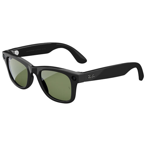 Meta Wayfarer Glasses with AI, Photo, Video, Audio & Messaging - Shiny Black/G-15 Green