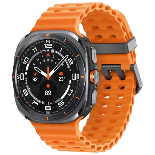 SmartWatch Watch Ultra (GPS + LTE) 47mm Smartwatch with Heart Rate Monitor - Titanium Grey/Orange