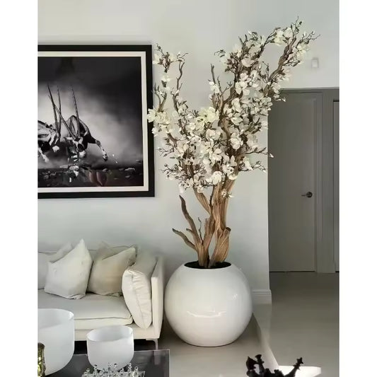 Arbre Décoratif avec Fleurs de Cerisier Artificielles