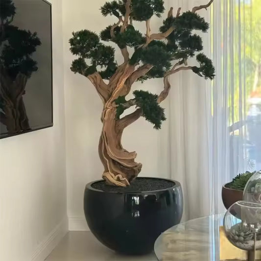 Bonsai Décoratif avec Fleurs Artificielles