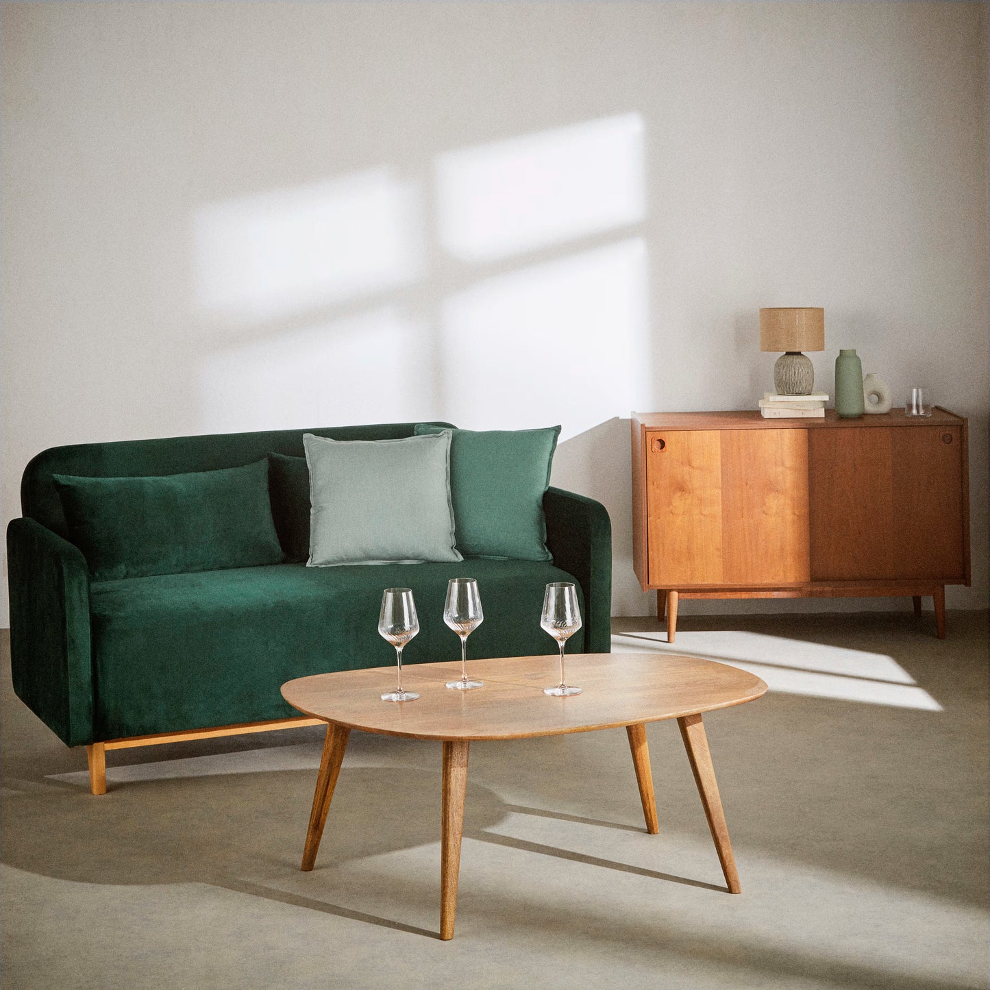 Janeiro - Table basse vintage en manguier L108